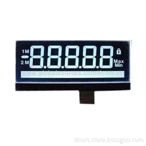 Segment Alphanumeric LCD Modules, VATN Negative 8-Digits , PIN Connection for Bill Counter